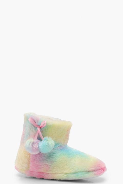 Bottes Chaussons Moelleux Arc-en-ciel