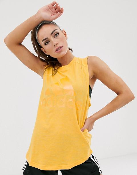 Adidas - Winners - Top Senza Maniche Giallo - Giallo