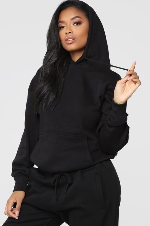 fashion nova black hoodie