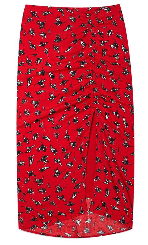 Ruched Pencil Skirt