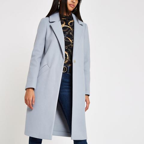 river island longline coat