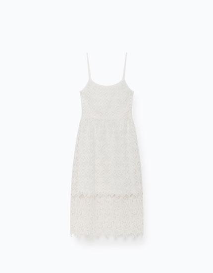Vestido Midi Guipur