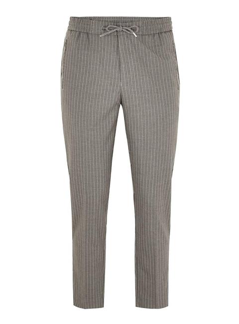 grey pinstripe joggers