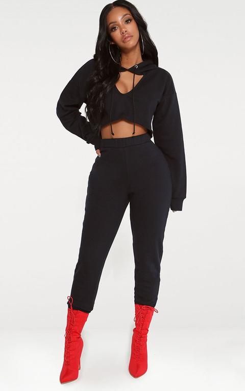 Shape Black Elastic Bottom Joggers