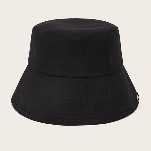 Simple Solid Bucket Hat