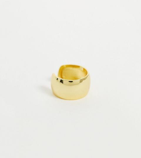 Ear Cuff Ancho Chapado En Oro De Image Gang-dorado