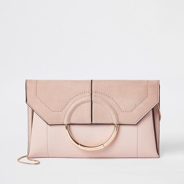 light pink clutch bag