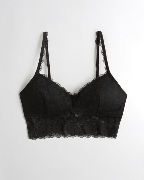 Lace Longline Bralette With Removable Pads from Hollister on 21 Buttons