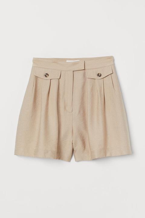 H & M - Shorts Eleganti - Beige