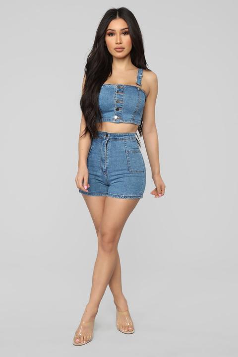 Light Blue Denim from Fashion Nova 