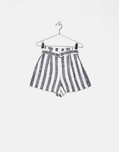 Shorts Tailored Fit Con Cintura