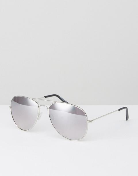 New Look Aviator Sunglasses In Silver