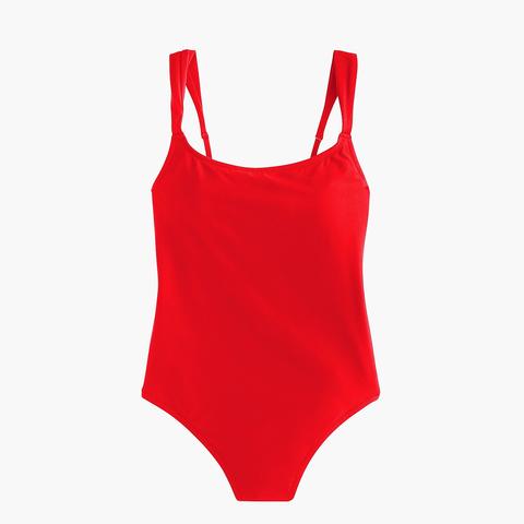 wide strap one piece swimsuit