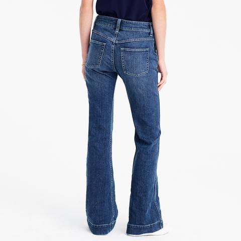 J crew wide on sale leg trouser jean