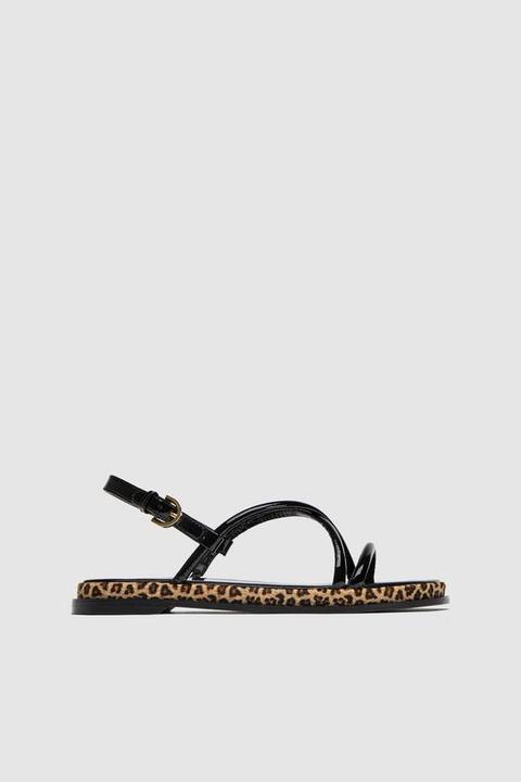 zara leopard sandals