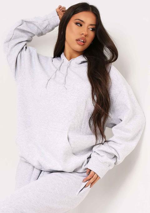 Vickie Grey Oversized Drawstring Hoodie