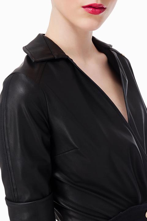 camicia ecopelle