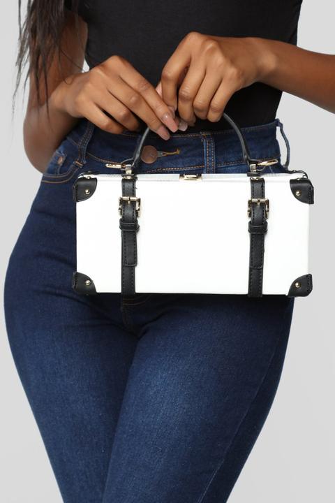 Here's The Case Satchel - White