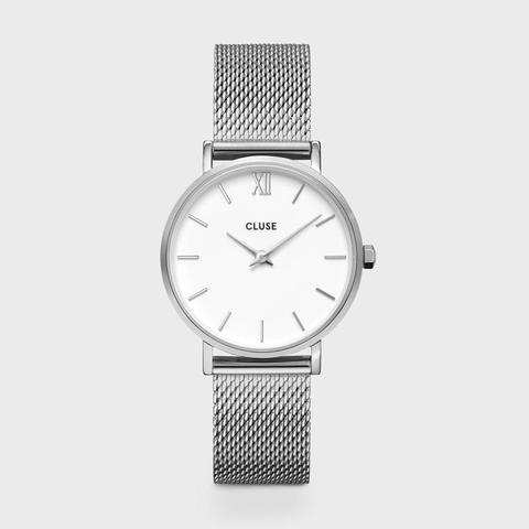 Minuit Mesh White, Silver Colour