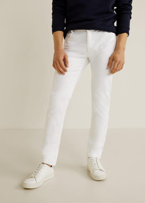 Jeans Optic Slim-fit Blancos