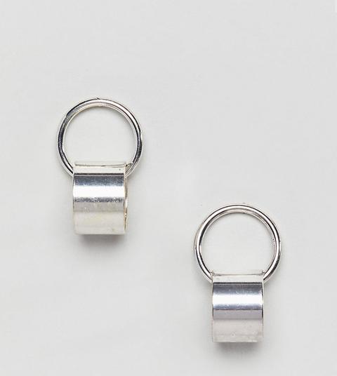 Mango Double Hoop Earrings - Silver