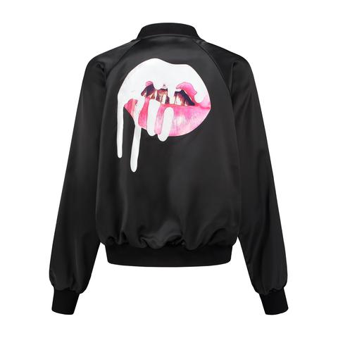 Lips Satin Bomber