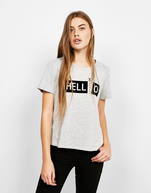 Camiseta Estampada Hell-o