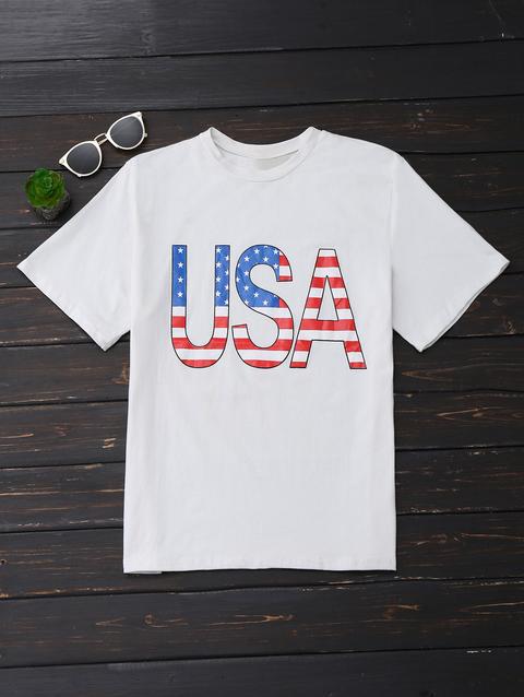 Usa Graphic Oversized T-shirt