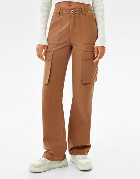 Straight Fit Cargo Trousers