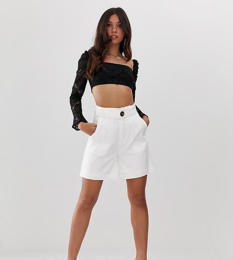 Missguided - Pantaloncini Bianchi - Bianco