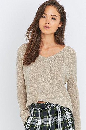 Bdg V-neck Cropped Jumper - Womens S