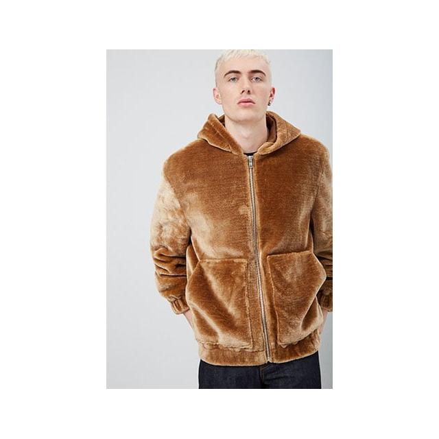 forever 21 faux fur hooded jacket