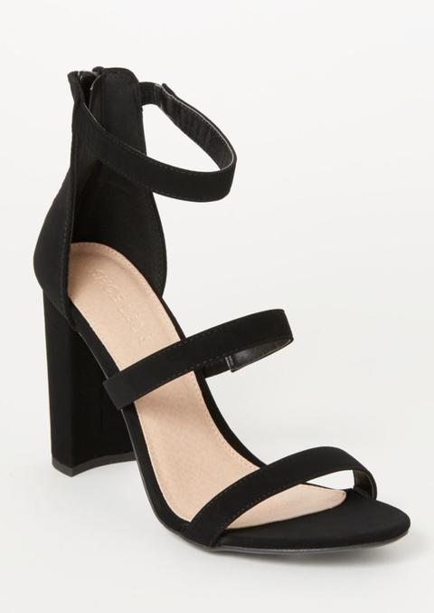 Black Strappy High Heels