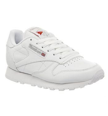 Reebok Classic Leather (w) White Leather