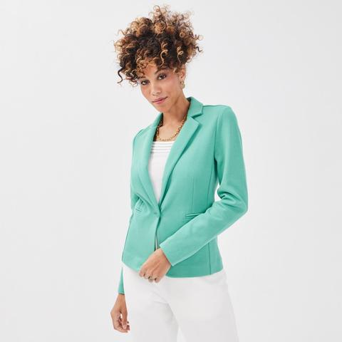 Veste Blazer Droite Boutonné