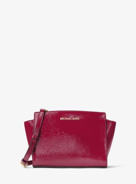 Borsa Messenger Selma Media In Pelle Verniciata