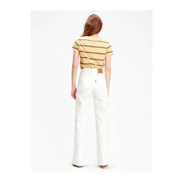 Ribcage Wide Leg Jeans - White from Levi's on 21 Buttons