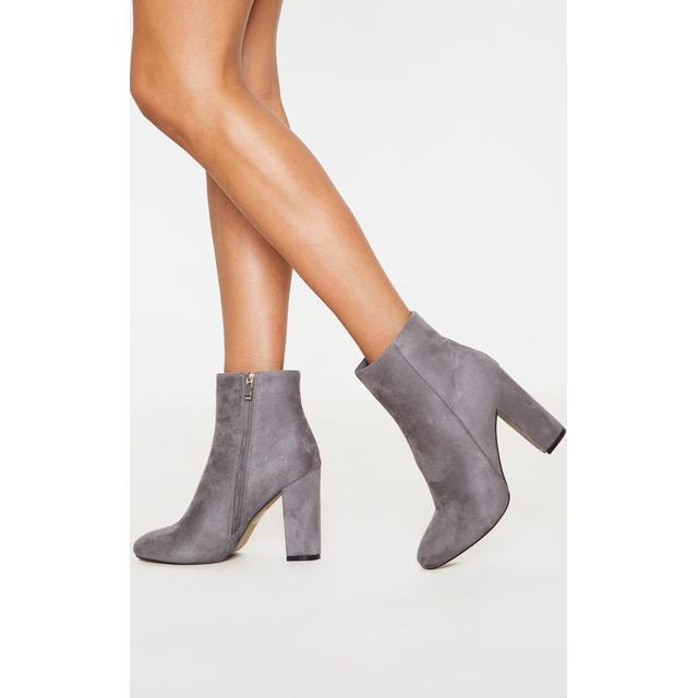 behati black faux suede ankle boots