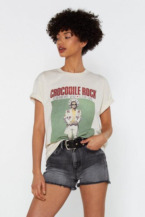 Crocodile Rock Elton John Graphic Band Tee