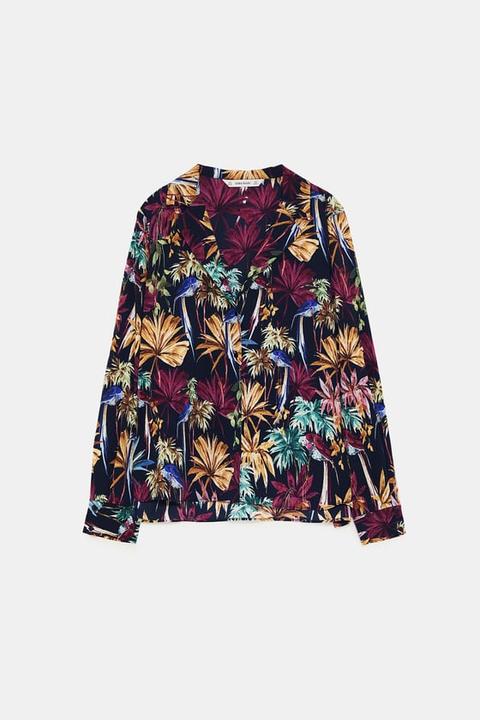 Blusa Estampado Tropical