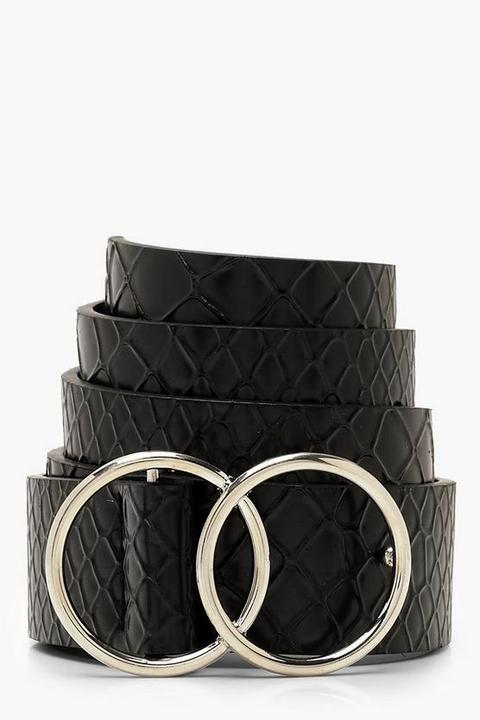 Croc Double Ring Boyfriend Belt