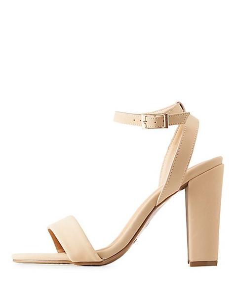 bamboo block heel sandals
