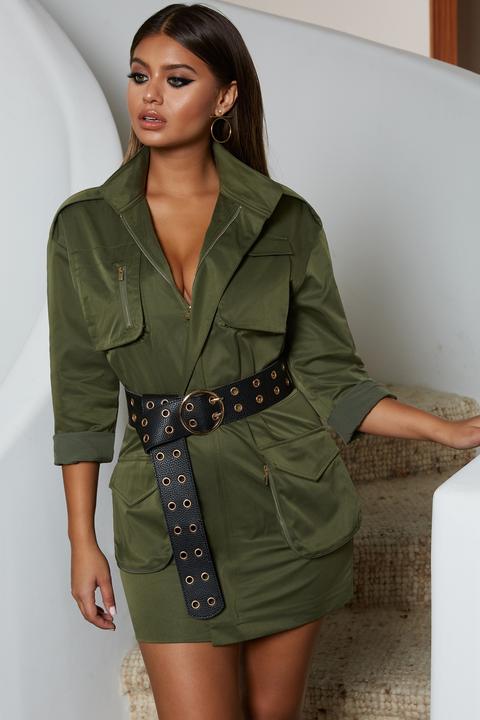 Belted 2025 jacket dress