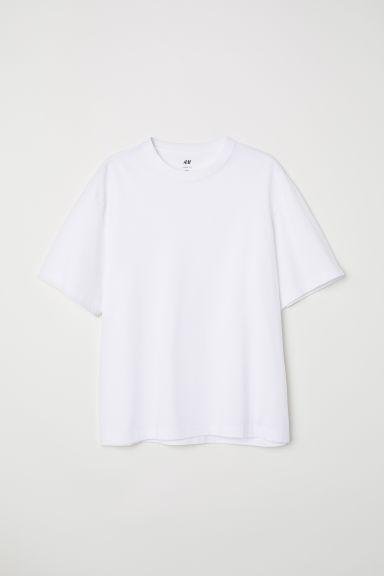 H & M - T-shirt Loose Fit - Bianco