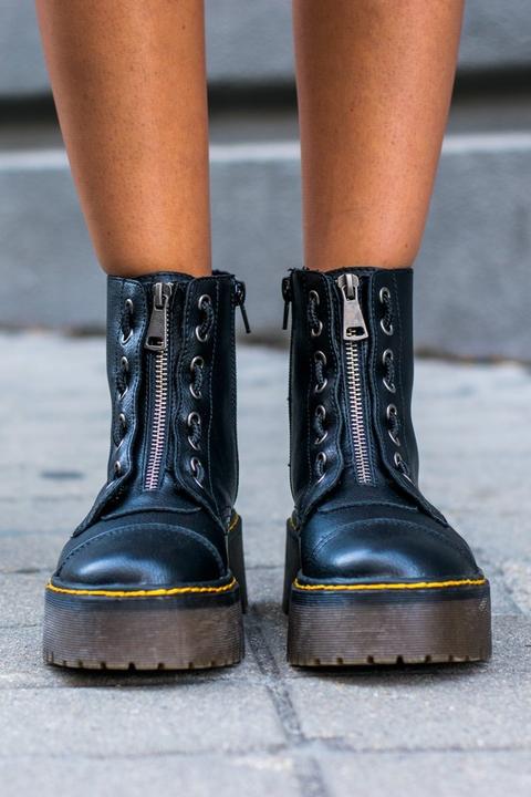 Botas Zipper Negro