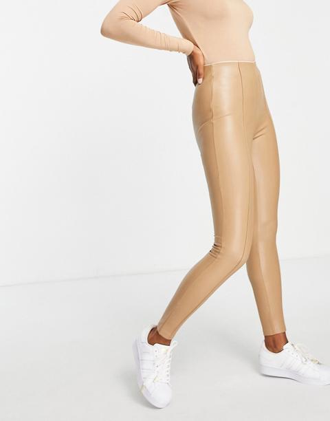 Pimkie - Legging Imitation Cuir - Camel-marron