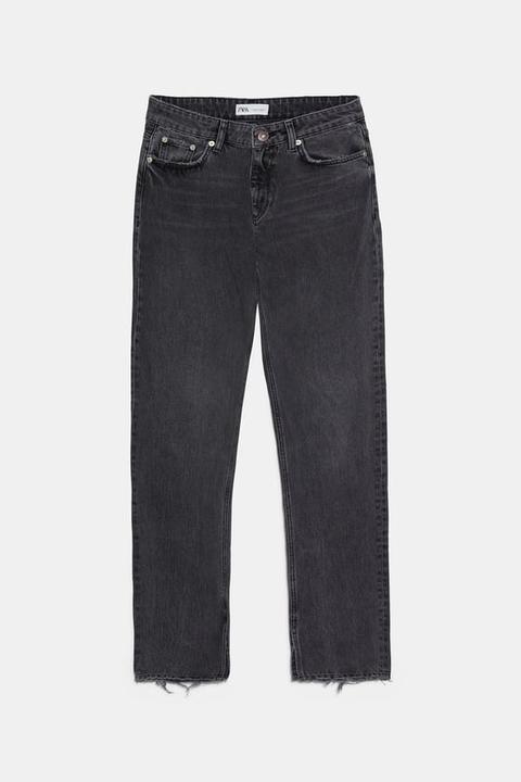 Jeans Hi Rise Split Slim