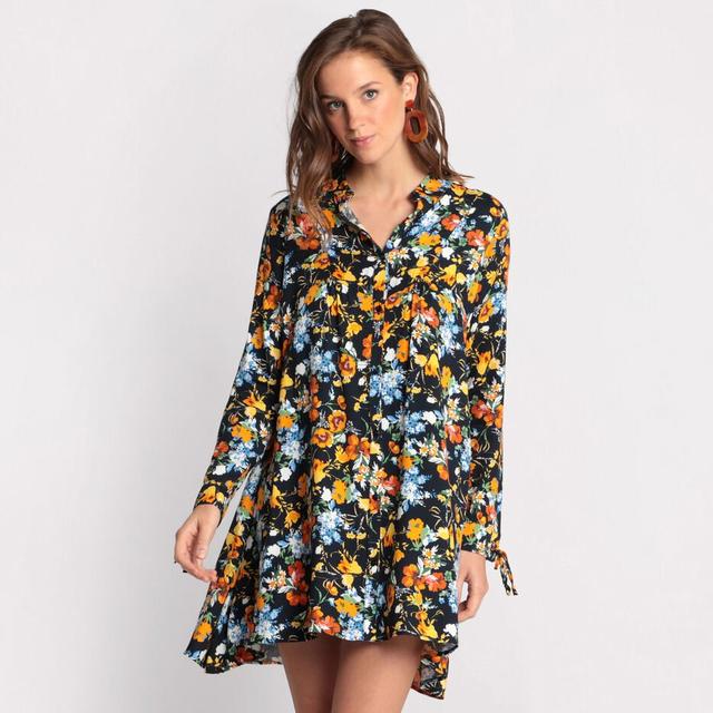 robe bleu marine cache cache