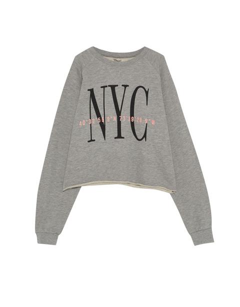 Sudadera Cropped Nyc