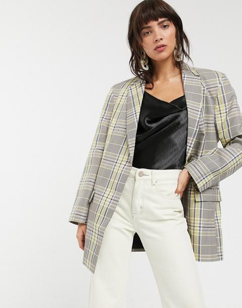 Asos Design Check Dad Blazer-multi